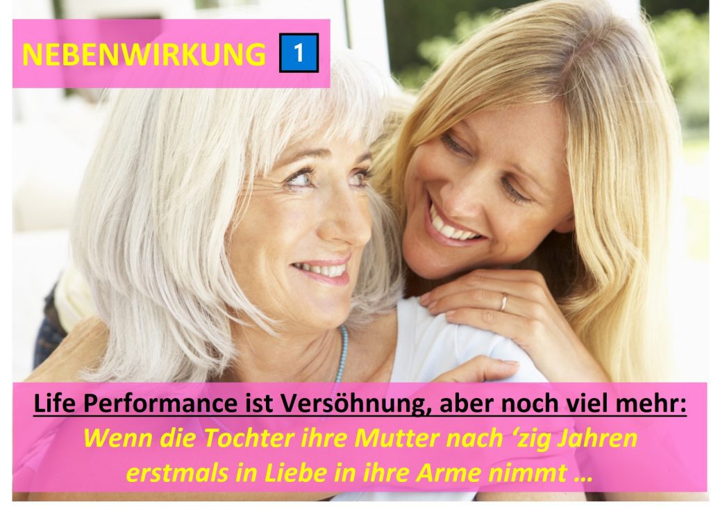 Ergänzende Ergebnisse vom Coaching: Versöhnung und Erneuerung der Tochter-Mutter-Beziehung