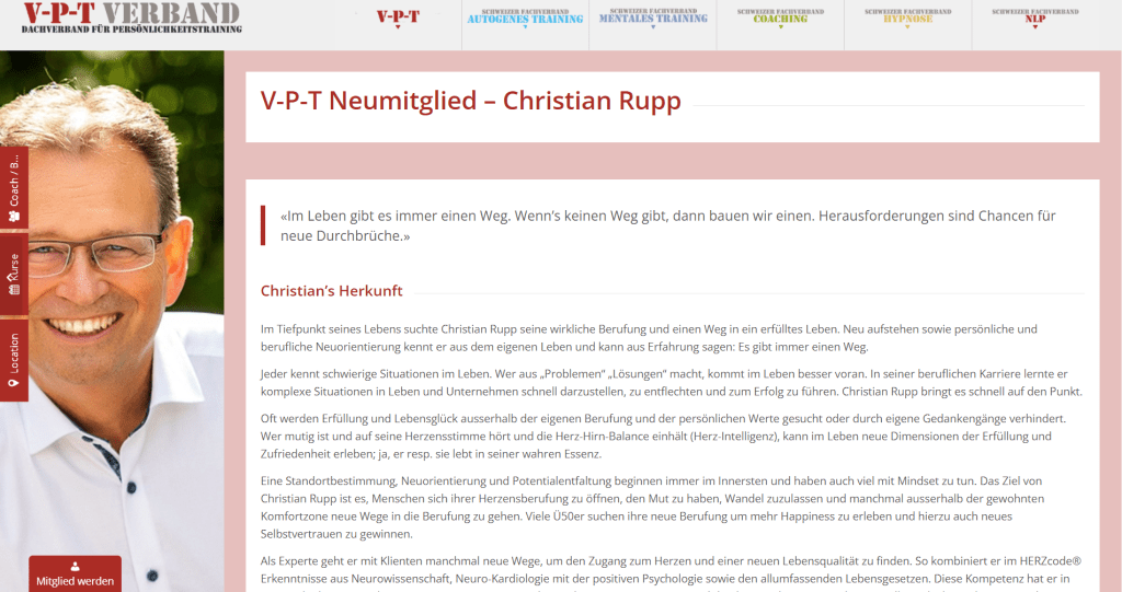 V-P-T Neumitglied – Christian Rupp