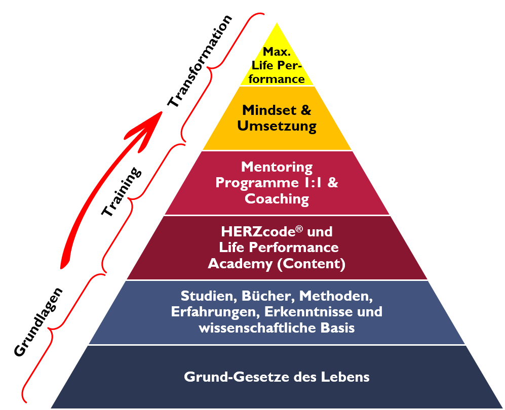 Life Coaching Transformations-Pyramide Coaching Vorgehen Methode